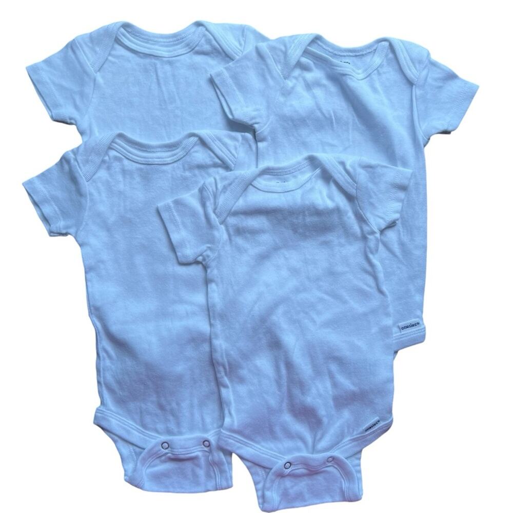 Gerber Baby NEW Onesie Set White Size 0-3 Months